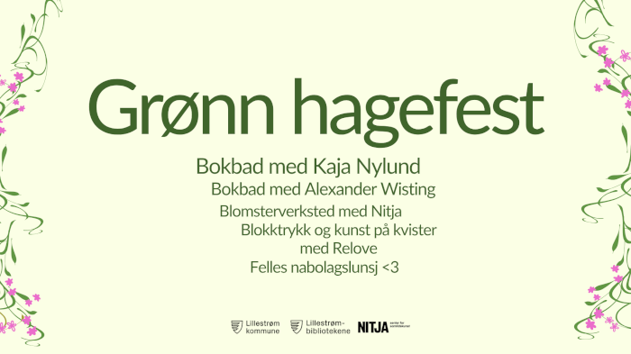 Bilde: Grønn hagefest med bokbad og verksted